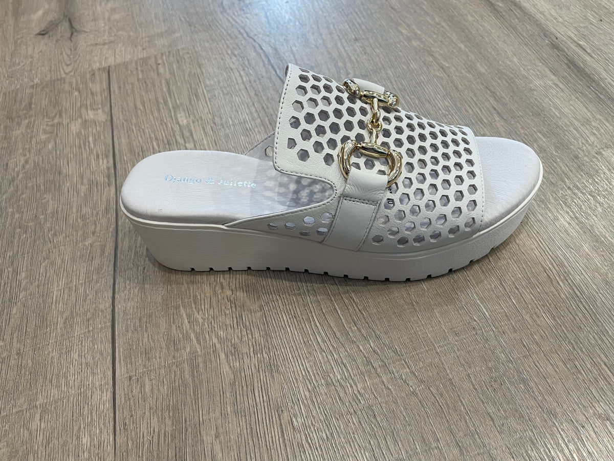 Django & Juliette Osteno White Leather Kitty & Co Yarrawonga
