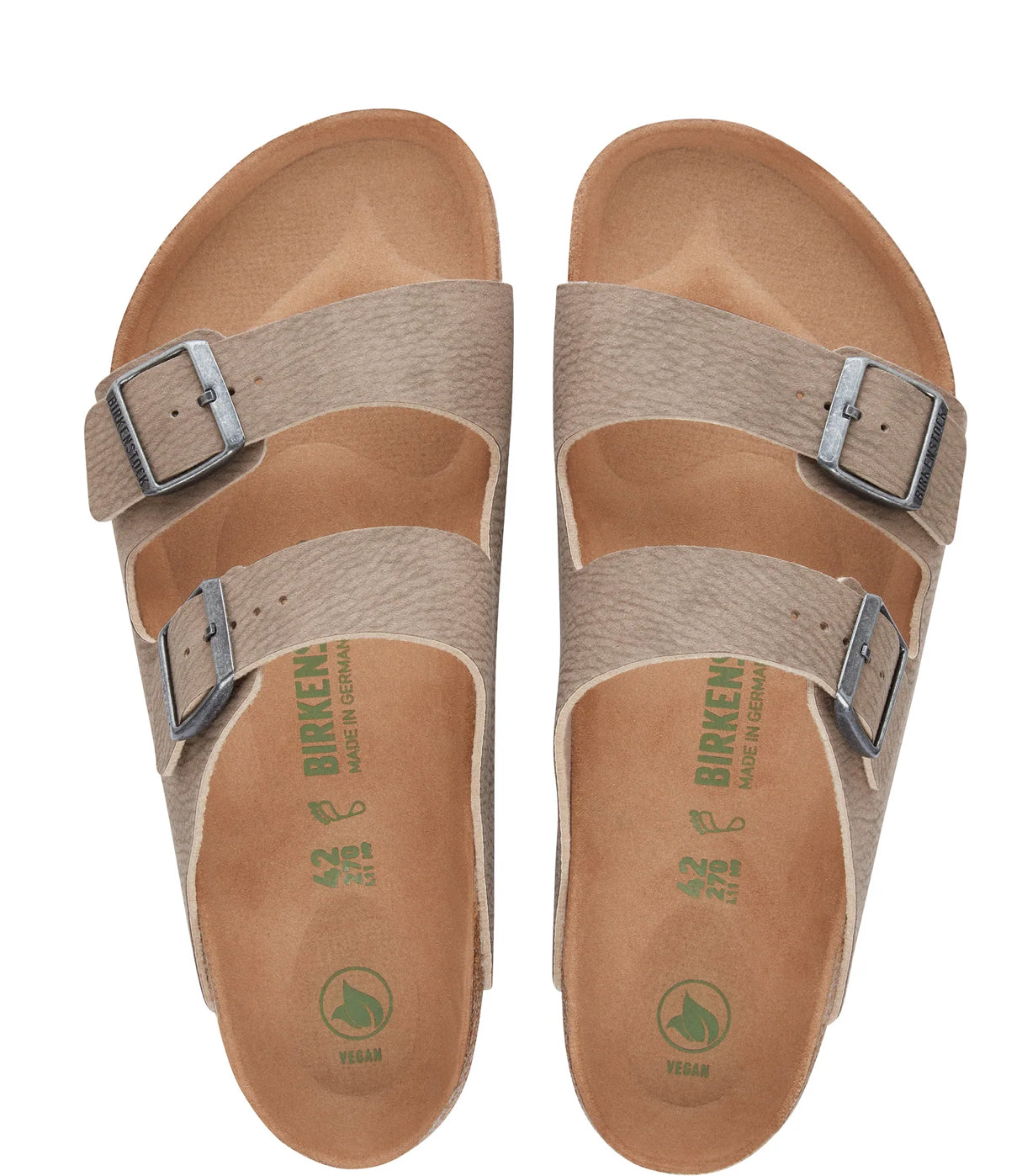 Birkenstock arizona soft footbed steer taupe clearance