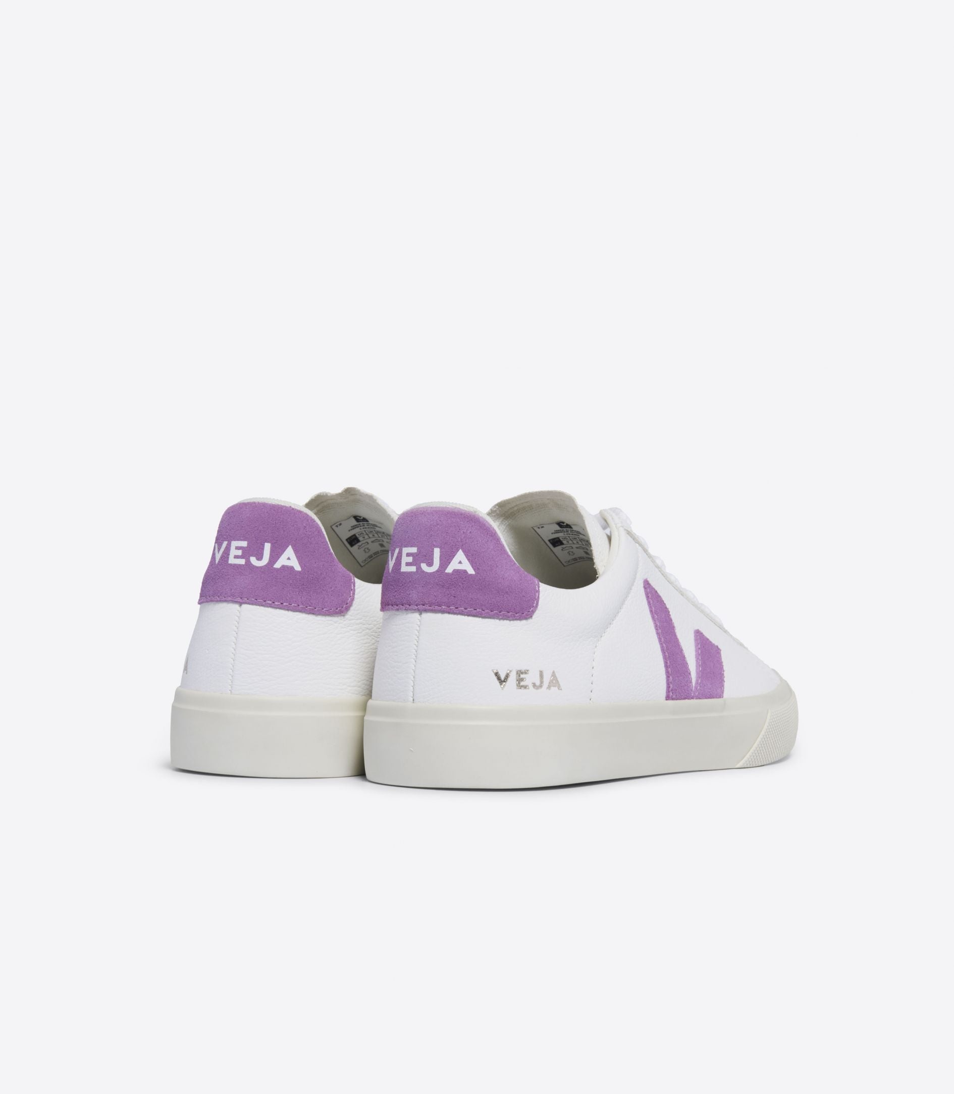 Veja - Campo Chromefree Leather - Extra White/Mulberry