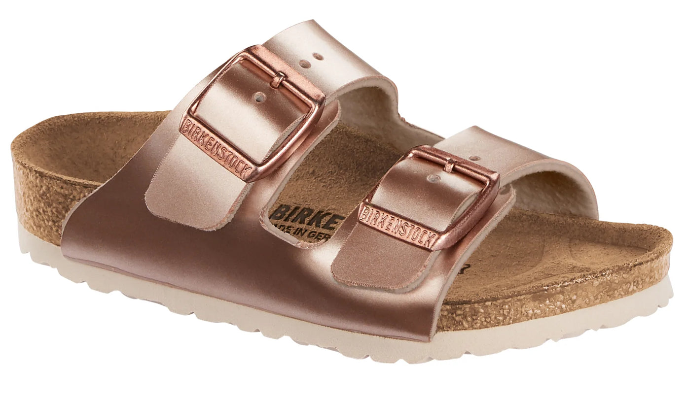 Metallic copper birkenstock arizona discount
