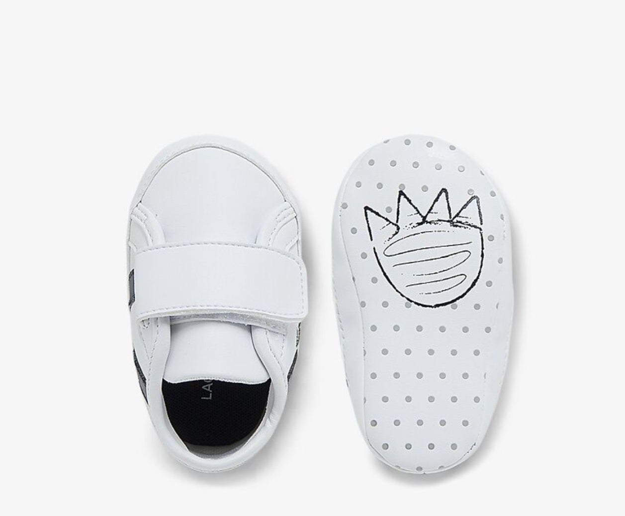 Lacoste - Sideline Infant Crib Sneaker - White/Navy
