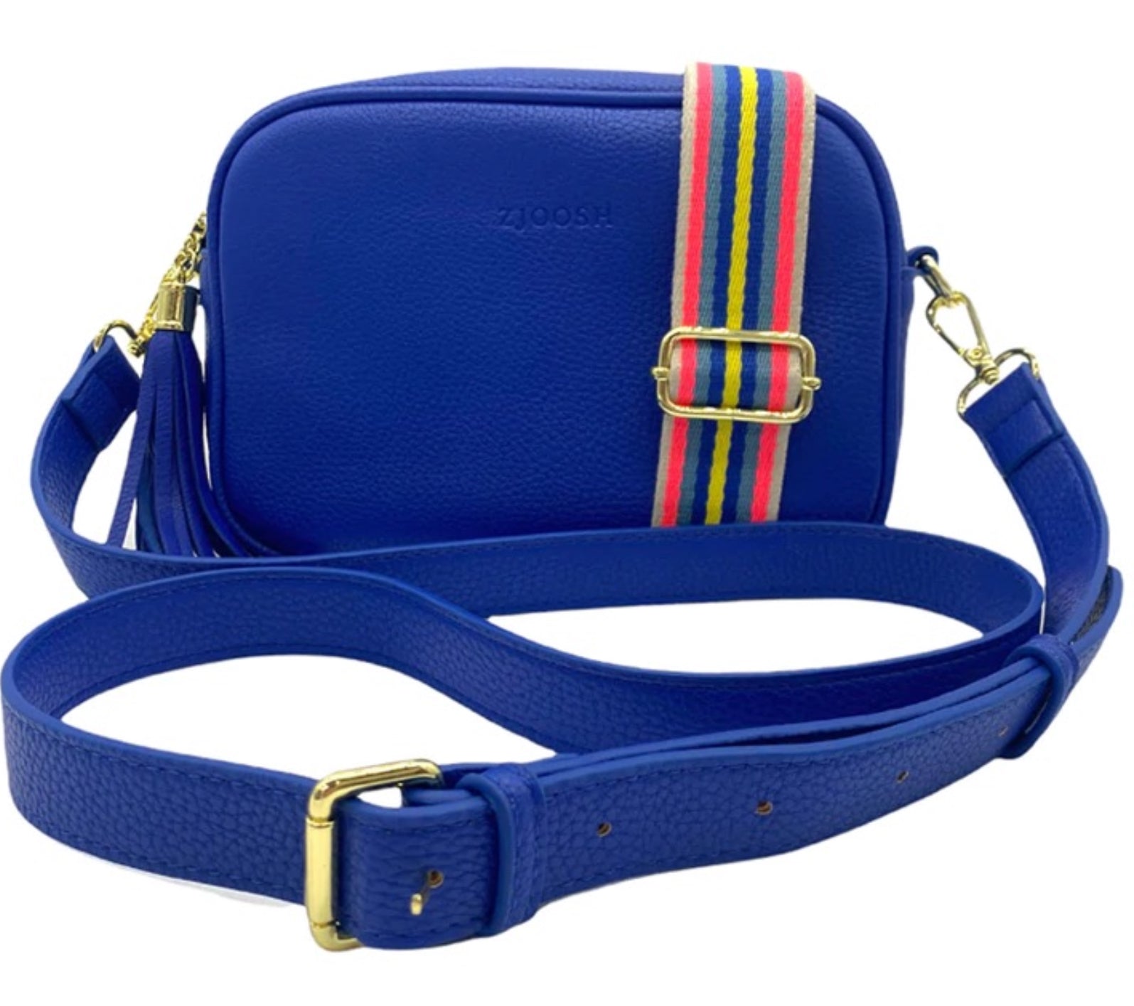 Bright Blue Leather Box Handbag Crossbody Bag Blue Camera - Etsy