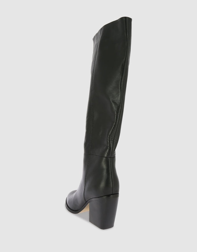 Knee Length Boot - Black